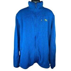 L.L. Bean Mens Blue Full-Zip Slightly Fitted Jacket XXL Tall